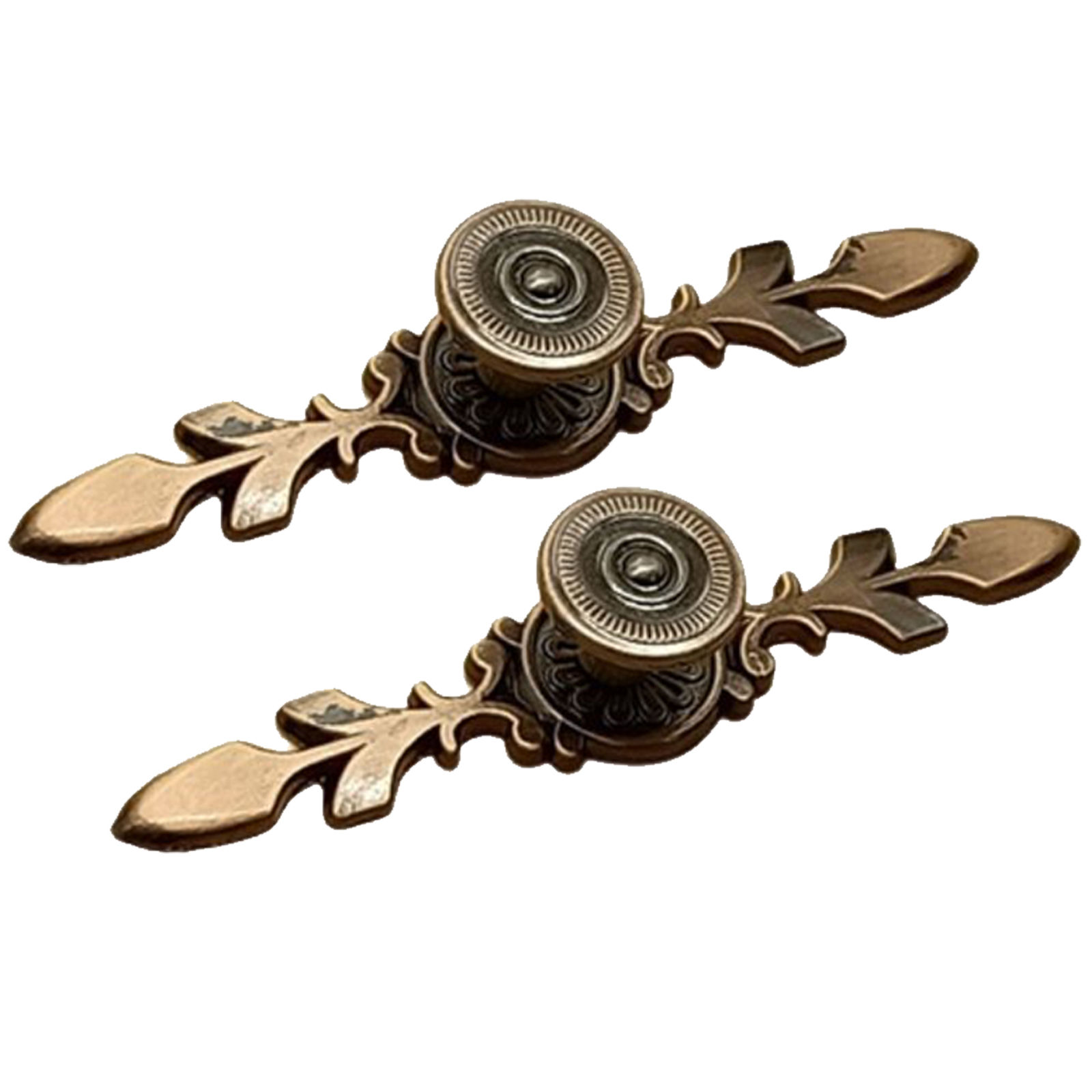 Antique Door Handles Set Of 2, Modern Aluminum Drawer Push