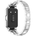 thumbnail image 5 of MENGYKE Compatible for Samsung Galaxy Fit 3 Band, Women [No Gap] Metal Replacement Chain Bling Rhinestone Galaxy Fit3 Strap Watch Band Wristband for Samsung Galaxy Fit 3 Smartwatch（Silver）, 5 of 6