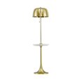 thumbnail image 2 of Pemberly Row Modern / Contemporary Handcrafted Gold Steel Floor Lamp, 2 of 6