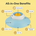 thumbnail image 5 of 2 Pack Dog Lick Sphere Slow Feeder, Interactive Licking Bowl with Suction Cup for Dogs and Cats, Silicone Enrichment Toy for Peanut Butter, Yogurt, Wet Food, Bathing, Grooming and Training, 5 of 8