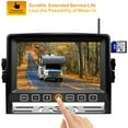 thumbnail image 5 of Wireless Backup Camera with 7'' Rearview Monitor for Car RV Trailer Truck Motorhome Camper Digital 1080P AHD Rear Side View Cam with DVR System Xroose CM2, 5 of 9