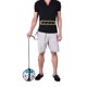 thumbnail image 5 of Entrenador de patadas de fútbol ajustable equipo de entrenamiento de balón Ehuebsd de fútbol cinturón de práctica elástico tela de nailon asistencia deportiva negra, 5 of 7