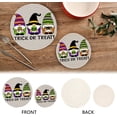 thumbnail image 4 of SKYSONIC Halloween Gnomes Pot Holders Trivets, 2 Pcs Heat Resistant Trivets,Trick Or Treat Cotton Thread Weave Mats for Hot Pads Pans Pot Bowl Teapot for Kitchen Decor, 4 of 7
