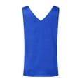 thumbnail image 6 of Women’s Casual Satin Tank Tops Sleeveless V Neck Camisole Shirt, Silky Soft Lightweight Summer Cami Blouse, Fashion Tops Blue, 6 of 7