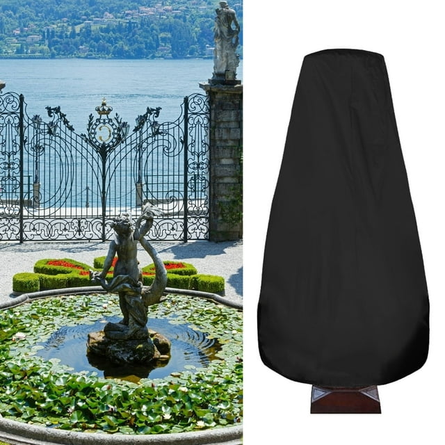 Fountain Cover Statue Protective Cover, 210D Foldable Waterproof Oxford Cloth Fountain Cover Garden Fountain Cover for Winter