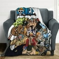 thumbnail image 4 of Anime One Piece Blanket for Bed Sofa Flannel Throw Blanket One Piece Merch for Anime Lovers, 4 of 7