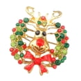 thumbnail image 4 of Broche de Navidad para hombres y mujeres - Lindo broche de solapa con de de cristal Adornos navideños de joyería Yinane  Broche de navidad, 4 of 7
