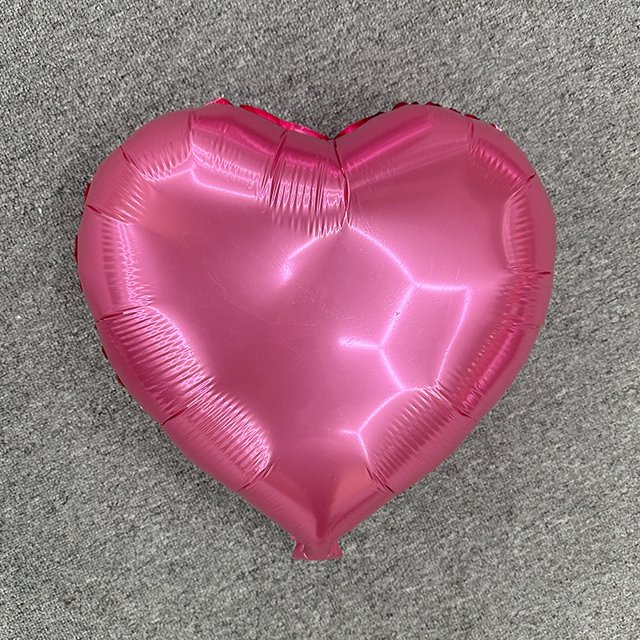 Globo de película de aluminio monocromático de 18 pulgadas para decoración del día de San Valentín, tablero de luz, globo en forma de corazón, diseño de sala de bodas
