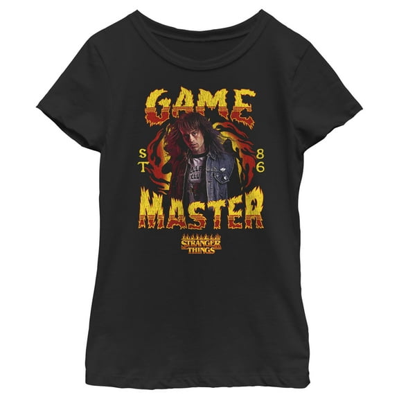 Netflix Girl's Stranger Things Game Master Eddie Munson Graphic T-Shirt