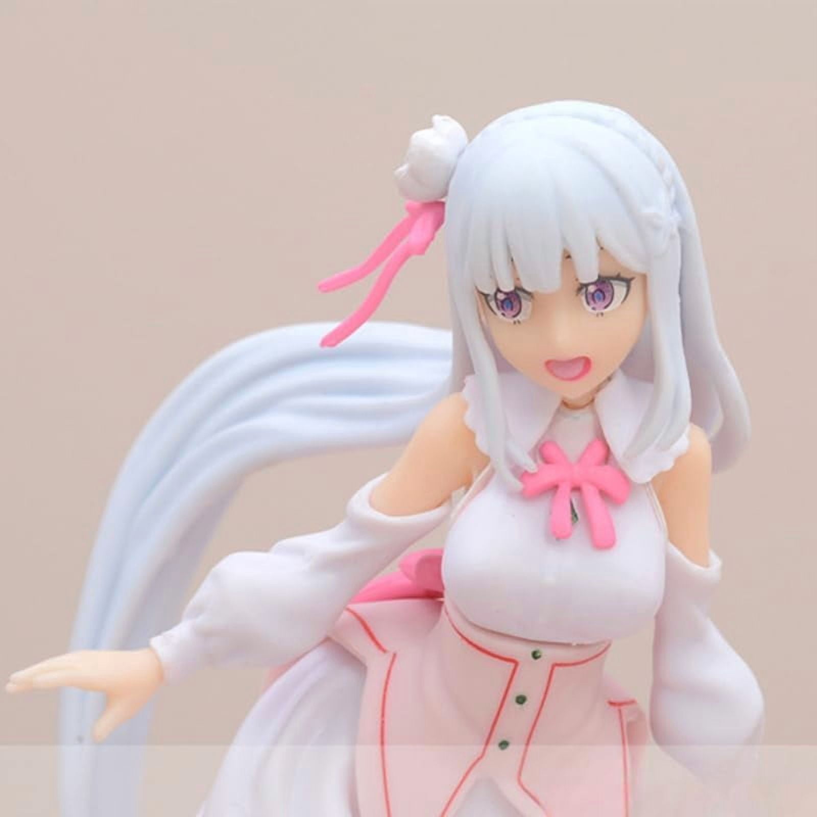 Newly Emiria Figure Standing Cute Emiria Anime Figure 16cm/6.3inch PVC Handmade Cartoon Manga Game Character Model Statue Collection Gifts
