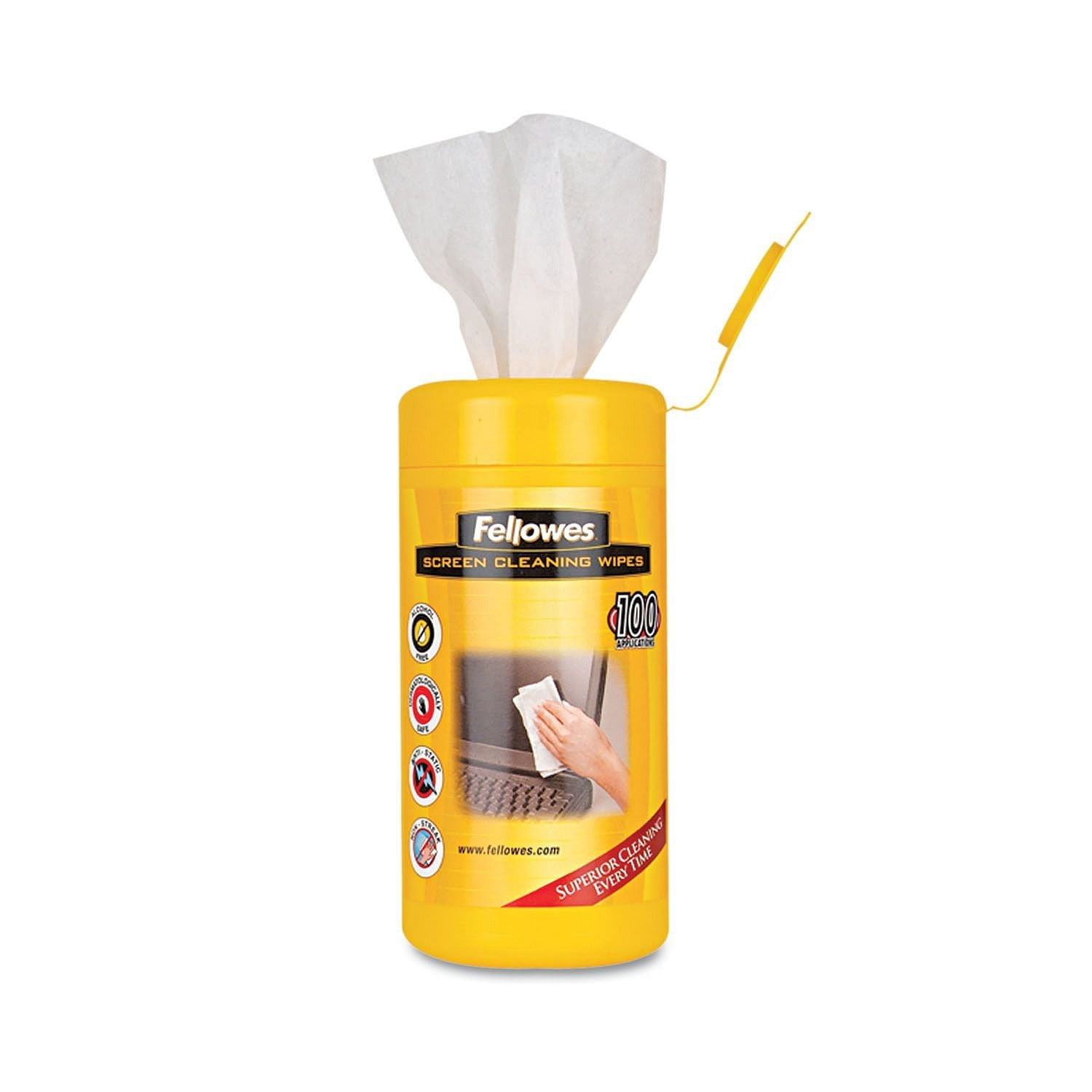  Screen Cleaning Wet Wipes, 5.12" x 5.90" 100/Tub, GLOBAL PRODUCT