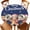 Navy Blue, variant on Round Fitted Tablecloths with Elastic Edge Christmas Ginger Bread Man Snowflakes Waterproof Table Cover for Kitchen Dining Party Decor,55" - 60"