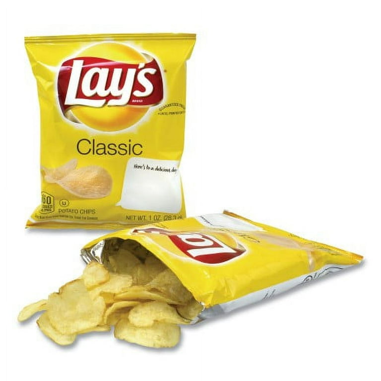 Regular Potato Chips, Classic Flavor, 1 oz Bag, 50/Carton, Ships in 1-3 Business Days Regular Potato Chips, Classic Flavor, 1 oz Bag, 50/Carton, Ships in 1-3 Business Days