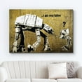 thumbnail image 2 of HFDF Canvas Prt Wall Art Banksy Science Fiction Robots Graffiti & Street Art Pop Culture Illustrations Pop Art Bohemian Multicolor Dark for Livg Room, Bedroom, Office - 24x16inch Framed, 2 of 5