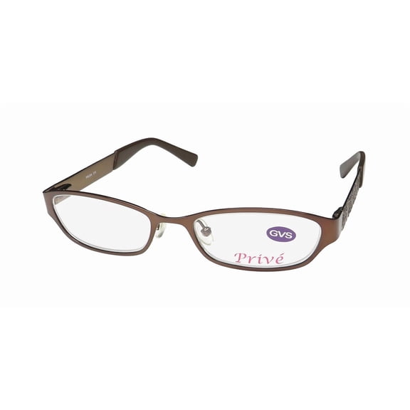 PRIVE PRV204 CAT EYE EYEGLASS FRAME/EYEWEAR ADJUSTABLE NOSEPADS STAINLESS STEEL