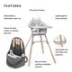 thumbnail image 2 of Trona Stokke Clikk Cloud Grey con bolsa de viaje gris 6-36 M, 2 of 8