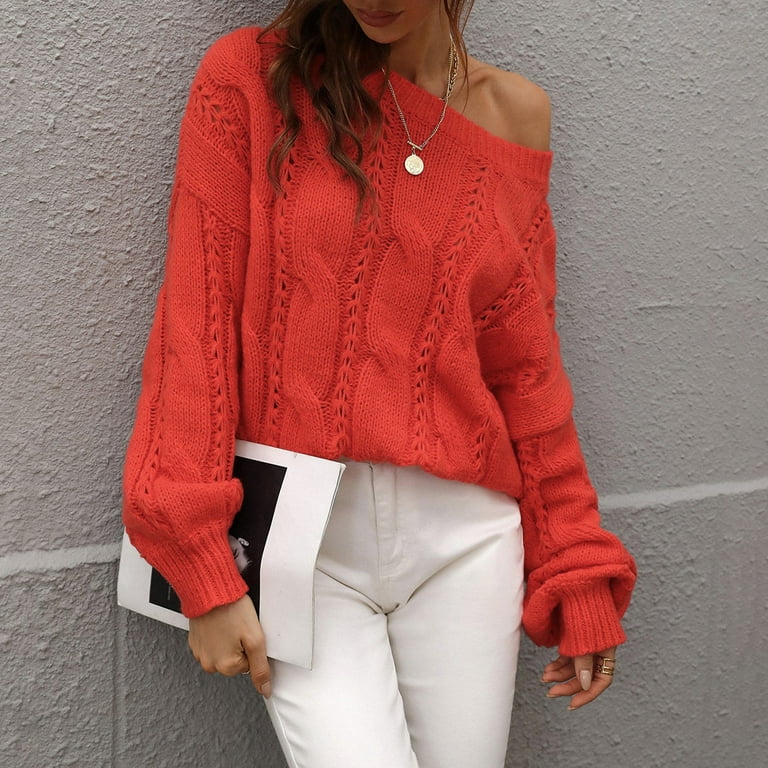 Duster Cardigans For Women Turtleneck Sweater Women Cute Sweaters Juniors Fall Clothes Women s Autumn And Winter Solid Round Neck Long Sleeve Knit