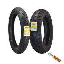 Pirelli Night Dragon Tire Set: 100/90-19 M/C 57H TL Front & 160/70B17 M/C 79V REINFTL Rear Cruiser Motorcycle Tires - Superior Traction & Handling w/ Keychain