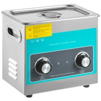 KFFKFF 304 Stainless Steel Ultrasonic Cleaning Machine Machine with Heater & Timer for Cleaning Jewelry Eyeglasses Watches 3L 40kHz Ultrasonic Cleaning Machine Knob Control Sonic Cleaner