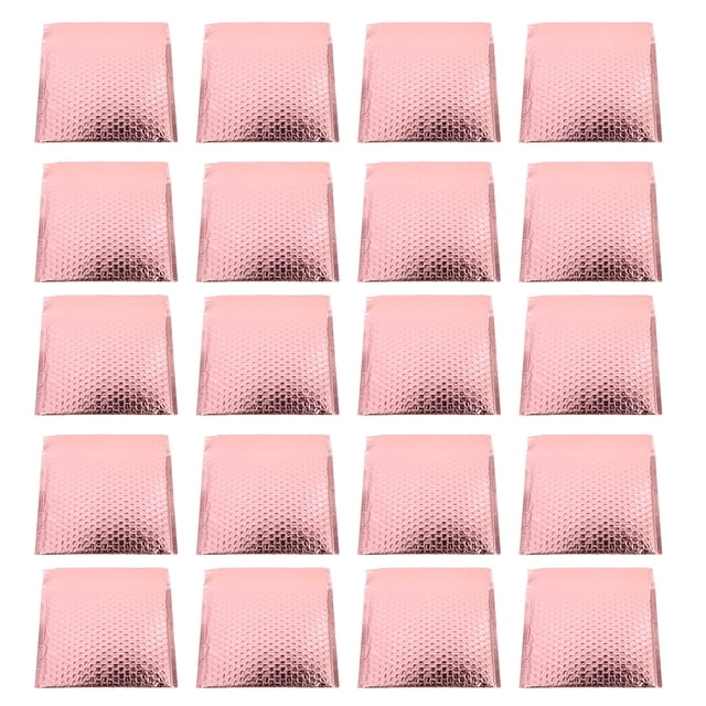 Milisten 25pcs Bubble Mailers Padded Envelopes Bags Bubble Envelope Bags (Rose Gold)
