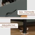 thumbnail image 5 of Eunos Nightstands for Bedroom Set of 2, Small Bedside Table End Table for Closet, Charcoal Grey, 5 of 6