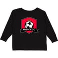 thumbnail image 3 of Inktastic Soccer Morocco Flag Banner Boys or Girls Long Sleeve Toddler T-Shirt, 3 of 5