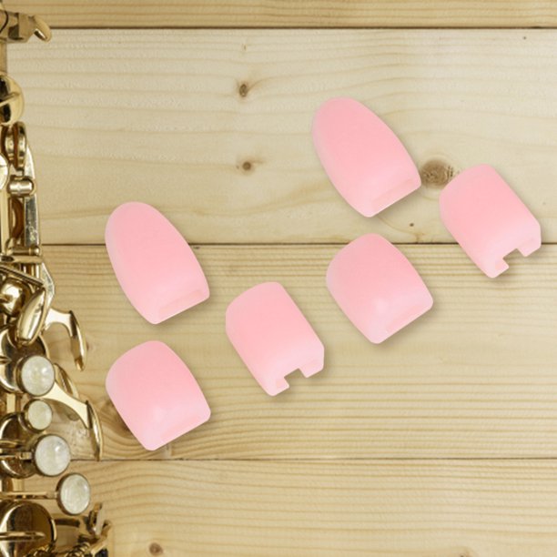 6 uds saxofón pulgar resto Durable Sax Key Pad para Alto Tenor Soprano Accesorios FLhrweasw Nuevo