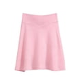 thumbnail image 6 of Maoxin Women Skirt Fashion Women's Solid Ruffle High Elastic Waist Mini Casual Skirts ,Pink,S, 6 of 7