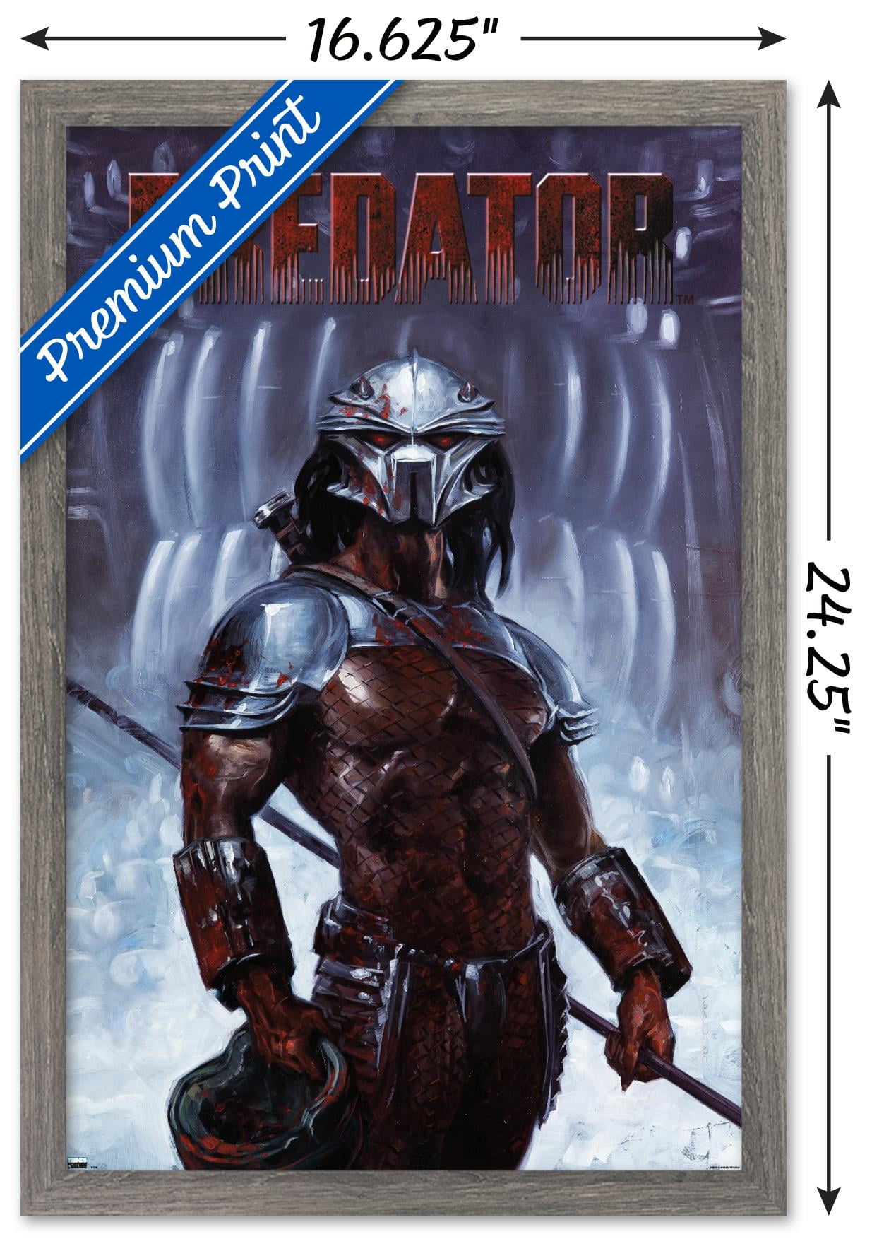 Predator - Pose Wall Poster, 14.725" x 22.375", Framed