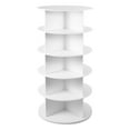 thumbnail image 4 of 360 Shoe Organizer Rotate 5-Tier Vertical White Shoe Rack Shoe Organizer Tower Shoe Carousel Round Shoe Rack for Closet Entryway Corner Garage smart, 4 of 9