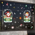 thumbnail image 2 of Decoración navideña para ventana del hogar, ventana de centro comercial, decoración de puerta de vidrio, guirnalda de Papá Noel, pegatinas de ventana de Navidad, 2 of 4