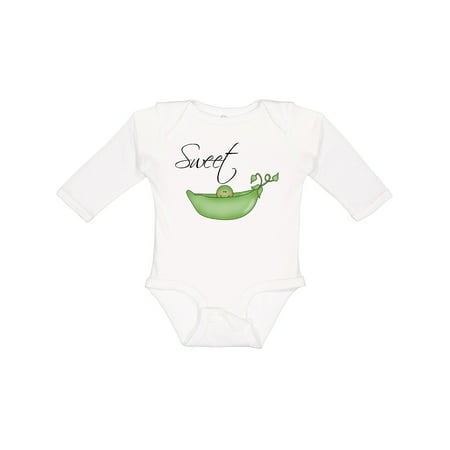

Inktastic Sweet Pea Gift Baby Girl Long Sleeve Bodysuit