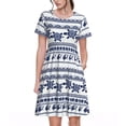 thumbnail image 1 of Easygdp Sea Underwater Turtles para Vestido Transpirable de Mujer, Vestido Suelto de Manga Corta con Pliegues y Bolsillos para el Verano, 1 of 6