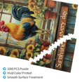 thumbnail image 3 of 1000 PCS Sunflowers and Roosters Wooden puzzles for adults 1000 pieces,Unique and Beautiful Design,Enjoy the puzzle solving process,Funny Rustic Life Stress relieving puzzle,Stress relieving pleasure, 3 of 6