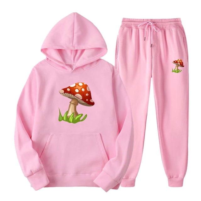 Pull Décontracté pour Hommes à Capuche Imprimé Sport Manches Longues Pantalon Ensemble Deux Pièces