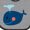 thumbnail image 4 of Inktastic Whale Cute Blue Boys or Girls Baby Bib, 4 of 4