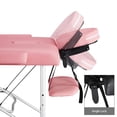 thumbnail image 3 of Mesa de masaje Yaheetech Cama de spa portátil de aluminio rosa, 3 of 9