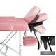thumbnail image 3 of Mesa de masaje Yaheetech Cama de spa portátil de aluminio rosa, 3 of 9