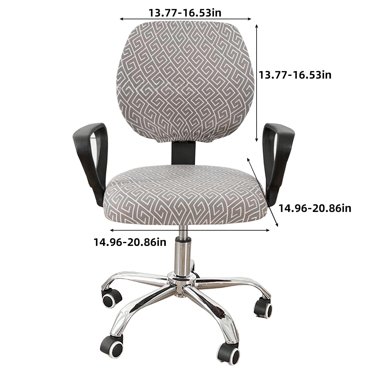 Details about   Elastic Office Chair Cover Swivel Computer Seat Slipcover Removable Chair Deco 