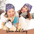 thumbnail image 4 of Kdxio Daisies Flowers Winter Beanie for Men Women Beanie Knit Hat Cuffed Cap Beanie Knit Chunky Snow Cap, 4 of 6