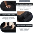 thumbnail image 4 of VEPXXP 63" Corduroy Boneless Cloud Loveseat Sofa, Memory Foam 2-Seater Couch in a Box, Rolled Arms Pillow Back No Assembly Small Sofa for Living Room, Bedroom, Apartment, Black, 4 of 9