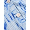 thumbnail image 5 of Gvmfive Women Blouse Tie Dye Print Buttons Long Sleeve Tops Shirt, 5 of 7
