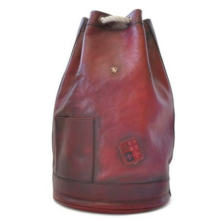 Pratesi Unisex Italian Leather Travel Bag Patagonia in Cow Leather -