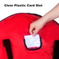 thumbnail image 7 of StarQualityBargain Christmas Wreath Storage Container 25" Red Water-Resistant Dual Zippered Heavy Duty Holiday Wreath Storage Bag, 7 of 7