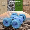 thumbnail image 4 of Remote Control Car, RC Racing Car 360 Degree Rotation Electric RC Car, Double-side Driving Climbing Off-road Vehicle with Cool Stunt, Sky-blue, 4 of 9