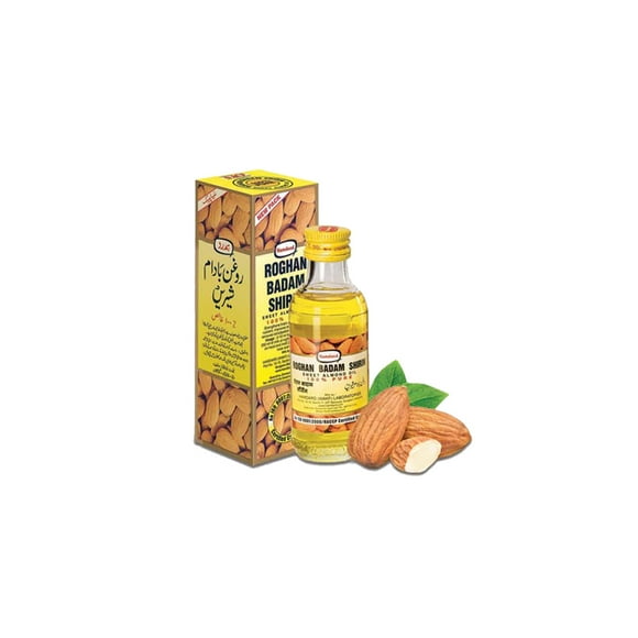 Hamdard Roghan Badam Shirin Sweet Almond Oil - 100 ml (Pack of 2)