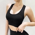 thumbnail image 4 of iHPH7 Women Racerback Sports Bras High Impact Workout Gym Activewear Bra Black L, 4 of 4