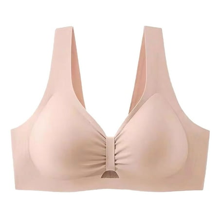 HCURIBAD Wireless Bras Clearance! Wireless Bras for Women Bras No Underwire Smoothing Seamless Bra Push up Bra Backless Bra Bras for Women Pink M