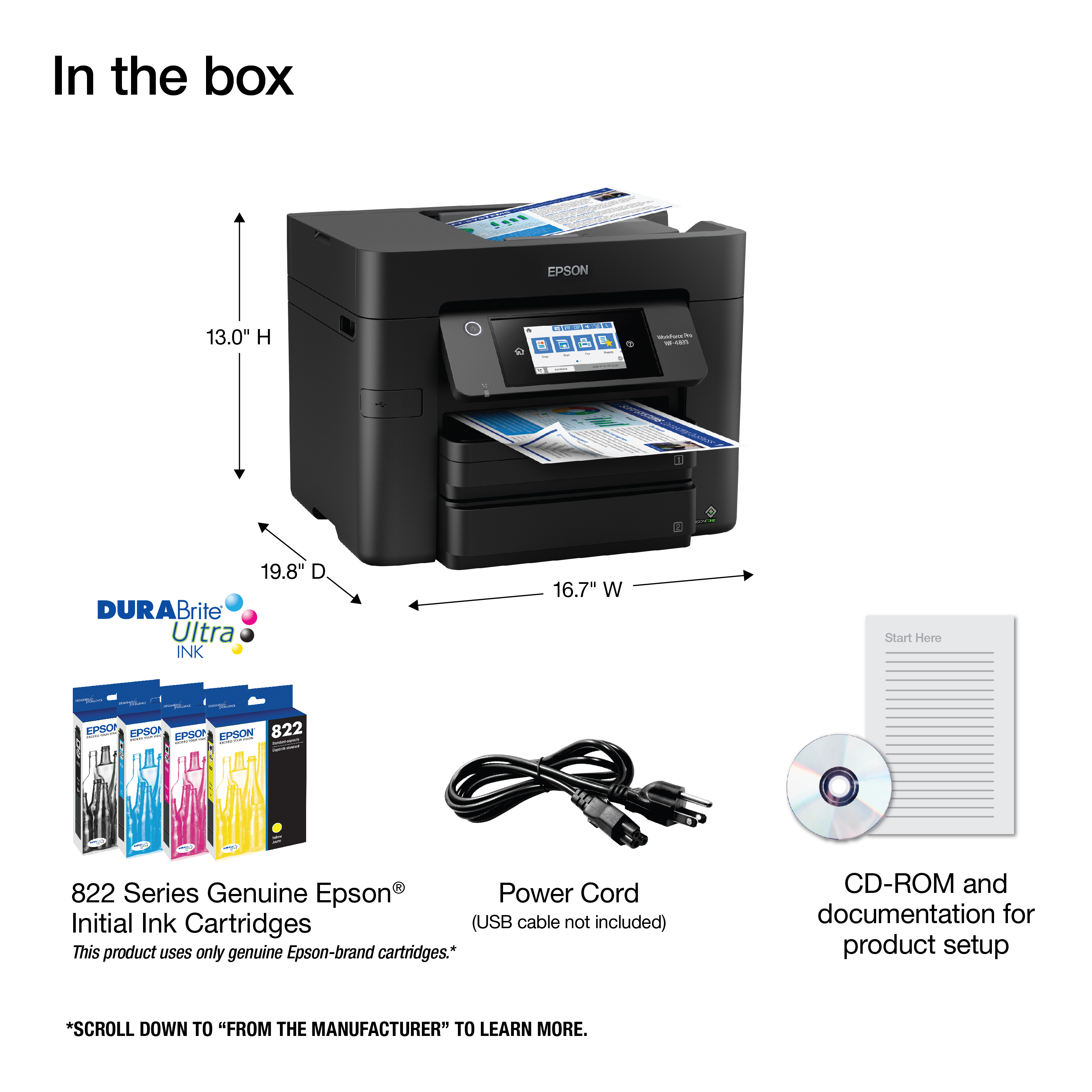Epson WorkForce Pro WF-4833 Wireless All-in-One Printer photo 7