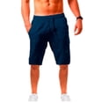 thumbnail image 1 of Pantalones cortos informales para hombre, Shorts de lino y algodón, transpirables, para playa, gimnasio, baloncesto, Verano Fivean unisex, 1 of 2
